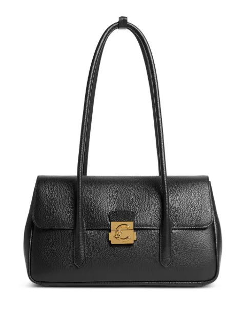 Coccinelle large C-Me Lock shoulder bag Black E1U4K120301