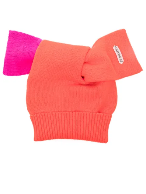 JW Anderson knotted beanie hat Orange KW1486YN0494