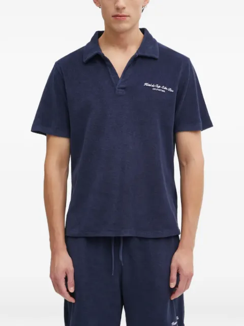 Sporty & Rich Hotel Eden Roc short-sleeve polo shirt Blue TO03260673BL106