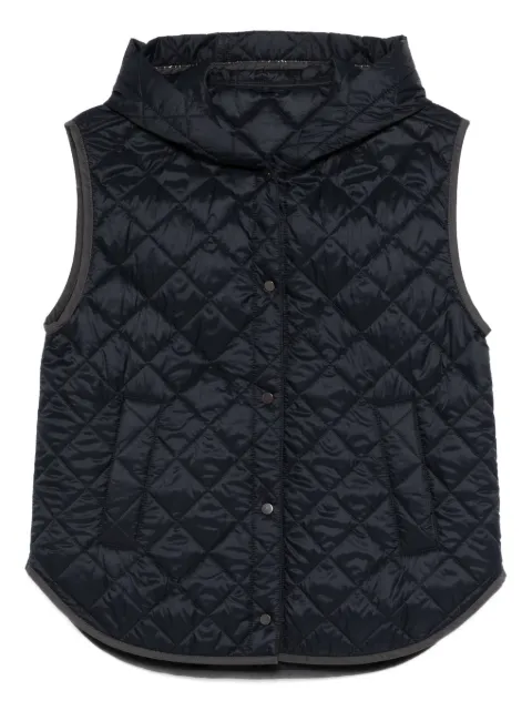 Brunello Cucinelli hooded quilted gilet Black MR4057999C5311
