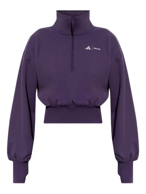 adidas x Moon Boot ribbed zip-up sweater Purple JM8914