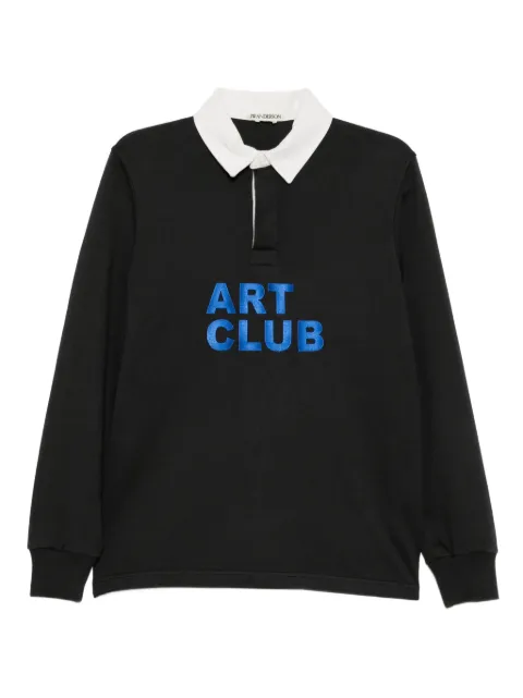 JW Anderson Art Club polo top Black JO0295PG1938