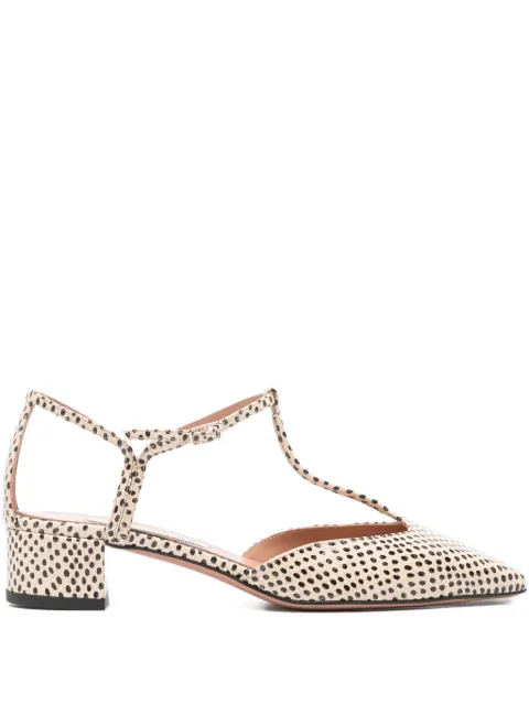 Aquazzura T-strap patterned pumps Neutrals SBEMIDP0BSP