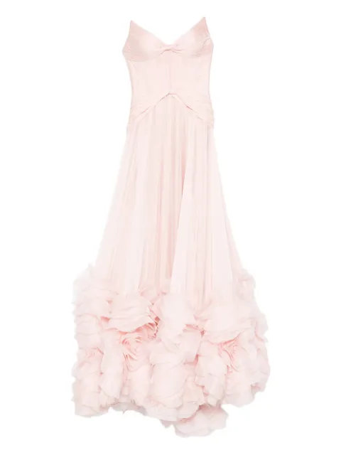 Iris Serban Heaven ruffled maxi dress Pink HEAVEN