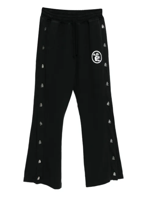 HELLSTAR mirror-face trousers Black HSCC01PN01BLK