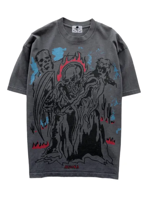 Warren Lotas Summoner large-print T-shirt Grey WLSSVWT001