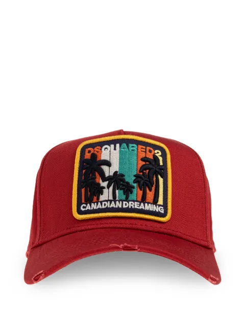 DSQUARED2 patched baseball cap Red BCM003705C00001