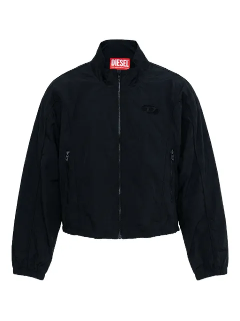 Diesel logo-detail zipped jacket Black A201240AKAD