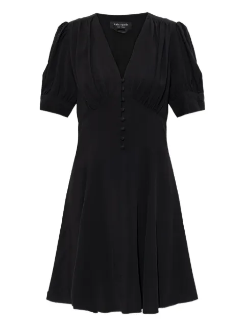 Kate Spade V-neck button mini dress Black KN480
