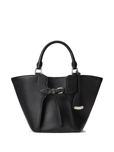 Ralph Lauren Collection mini Ralph calfskin tote bag Black 435P10797003