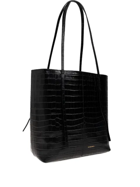By Malene Birger Abilso croc-embossed tote bag Black 103847