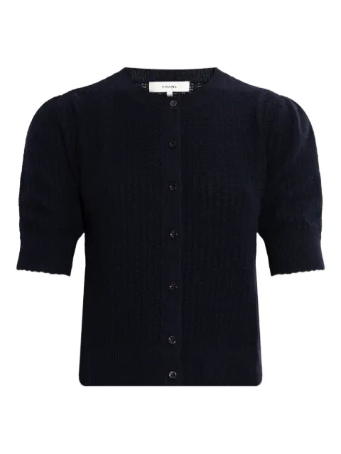FRAME puff-sleeve button cardigan Blue WP26KSW060