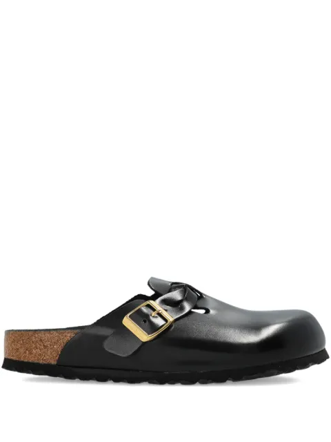 Birkenstock Boston buckle strap mules Black 1030592