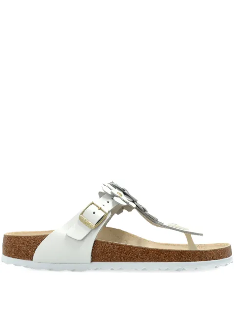 Birkenstock Gizeh flower-embellishment sandals White 1026735