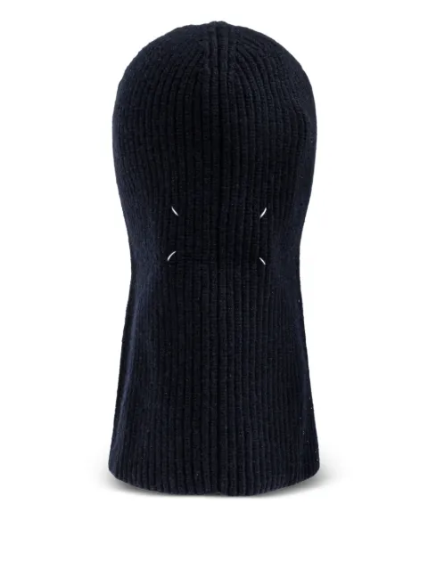 Maison Margiela ribbed-knit balaclava Blue S50TB0015M13226