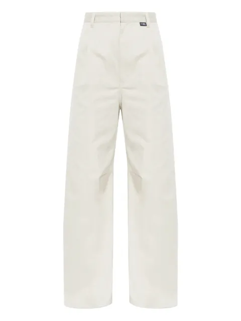 MM6 Maison Margiela pleated wide-leg trousers Neutrals S52KA0565M35729