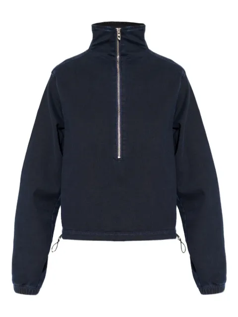 Diesel zip funnel-neck sweater Blue A2091509N81