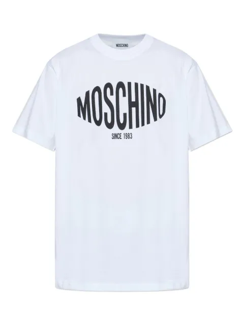 Moschino logo-print T-shirt White 261ZZA07020241