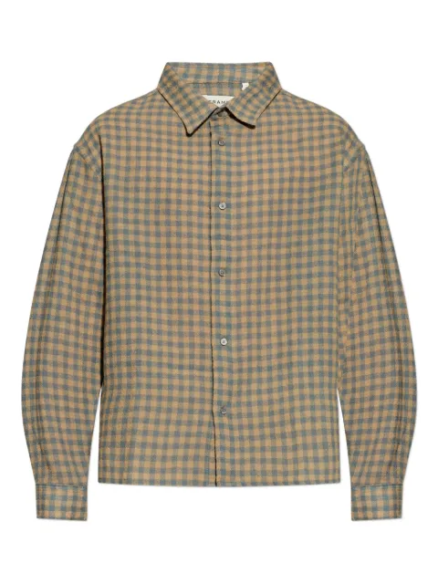 FRAME checked buttoned-up shirt Neutrals MP26WSH007