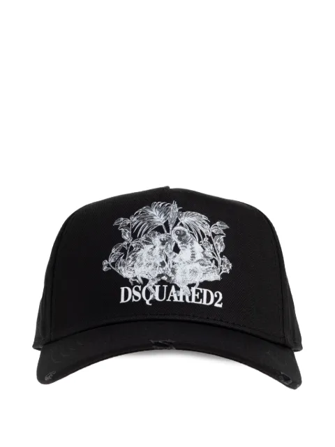 DSQUARED2 monkey-motif baseball cap Black BCM098205C00001