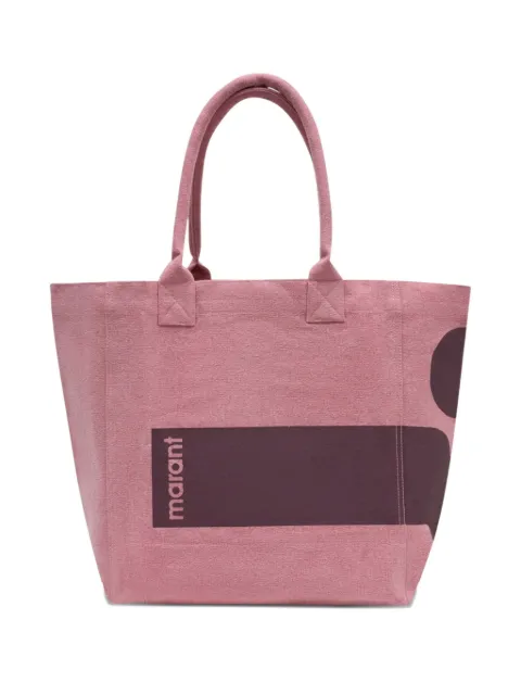 ISABEL MARANT logo-print tote bag Pink PM0001FBD1X07M