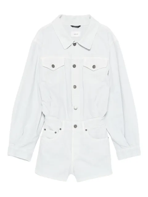Haikure button-fastening playsuit Blue HEW10036GF146PP