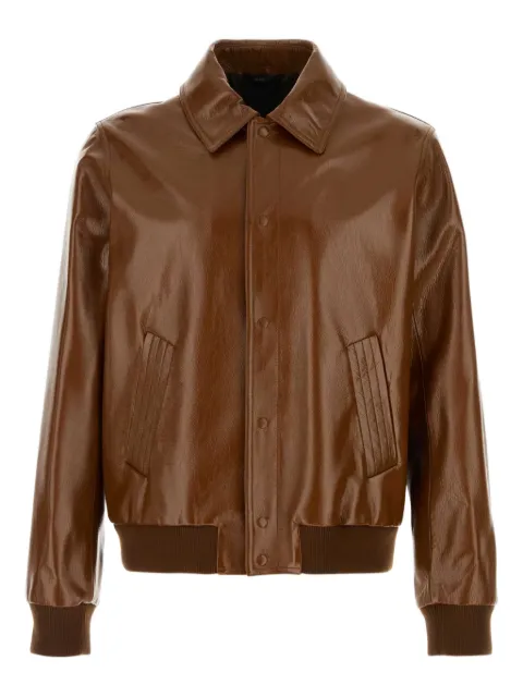 FENDI leather jacket Brown FPJ141AVZR
