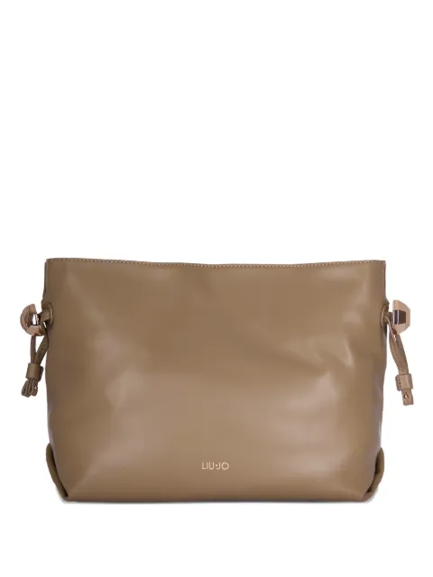LIU JO logo-detail zip-top shoulder bag Neutrals AA6096E095801679