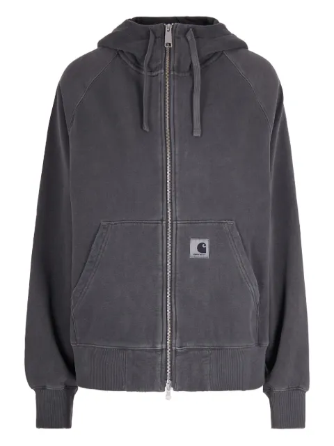 Carhartt WIP washed-out zip-up hoodie Grey I036047