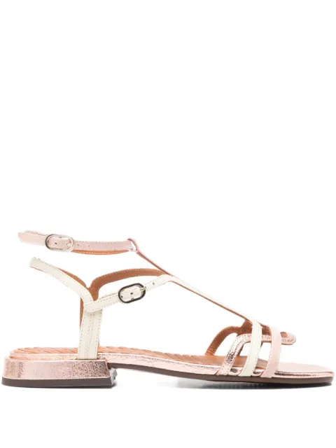 Chie Mihara strappy buckled flat sandals Pink TYLALA