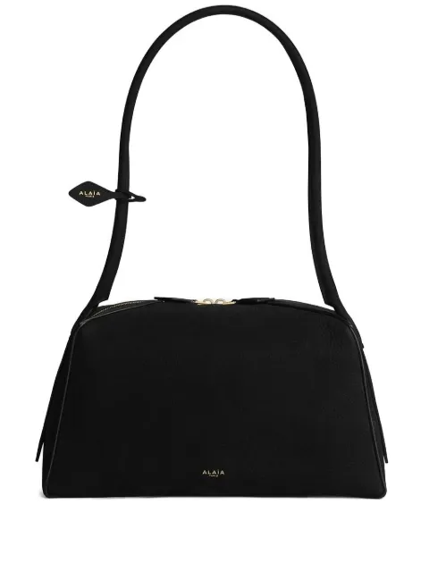 Alaïa Le Bouledogue bag in nubuck Black AA1L2019CA214