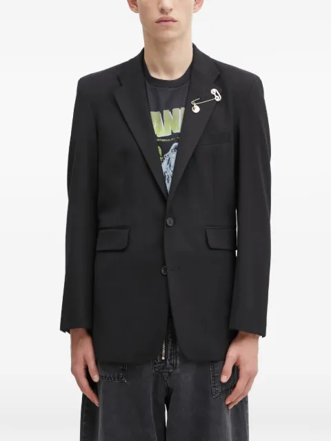 Aries pin-detail blazer Black AR7010204
