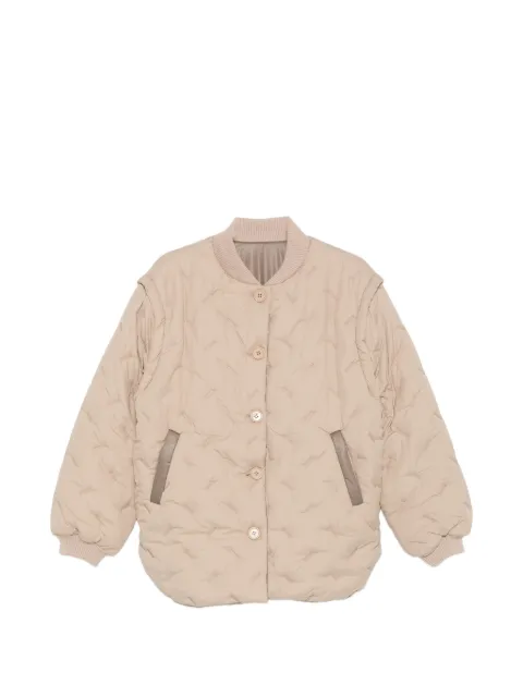 SHERPA Gang Knots quilted jacket Brown SHUOJG00NR04