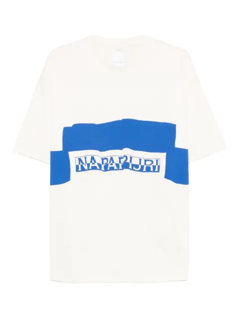 Napapijri logo crew-neck T-shirt White NP0A4HATN1A1