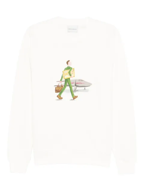 Drôle De Monsieur L'Homme Au Tableau sweatshirt Neutrals JSW187CO127