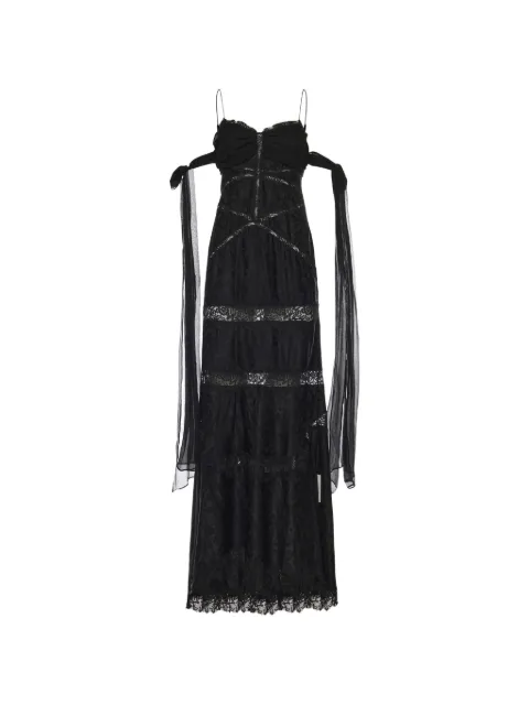 For Love And Lemons Rita lace maxi dress Black CD3447