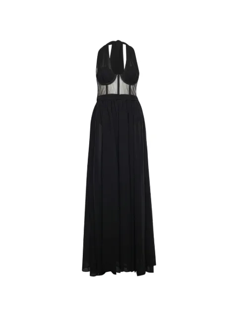 For Love And Lemons Anya halterneck gown Black KPS0016