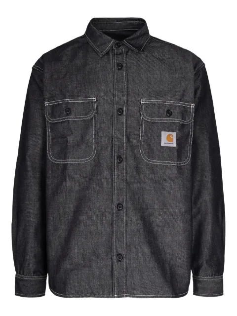 Carhartt WIP chest-pocket long-sleeve shirt Black I036263