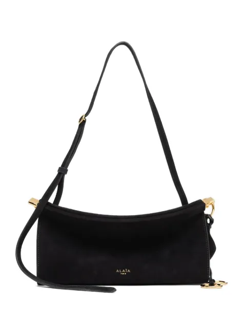 Alaïa Le Click suede shoulder bag Black AA1S01426CA328