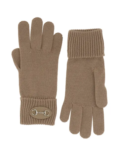 Gucci Horsebit ribbed gloves Neutrals 8367313G2009700
