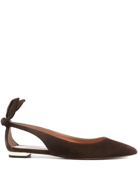 Aquazzura bow slingback ballet flats Brown DENFLAB0SUEESP