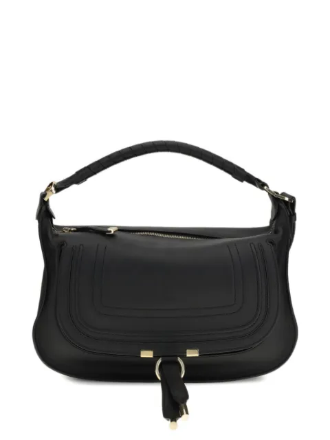 Chloé small Marcie leather shoulder bag Black CH26SS882R35