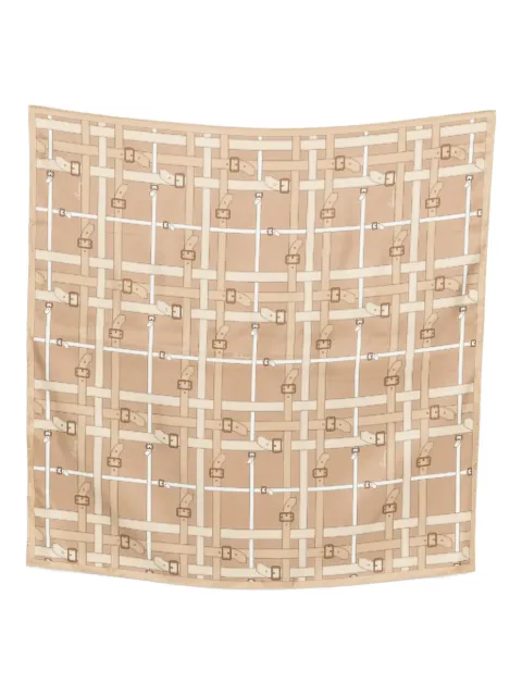 Burberry belt Check silk scarf Neutrals 8122315