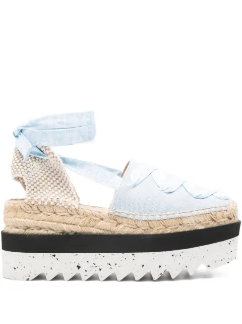 Stella McCartney Gaia platform espadrilles Blue 800159N0222