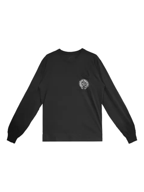 Chrome Hearts Las Vegas horseshoe long-sleeve T-shirt Black CHRM0509