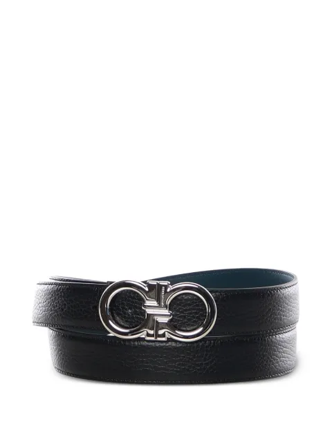 Ferragamo Gancini reversible belt Black 791060