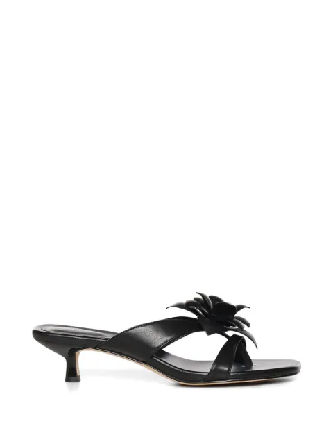 Michael Michael Kors Jacie floral-applique kitten-heel sandals Black 40S6JCMS3L001