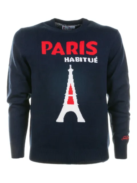 MC2 Saint Barth stylised crew neck sweater Blue HER001101602IHERONC61