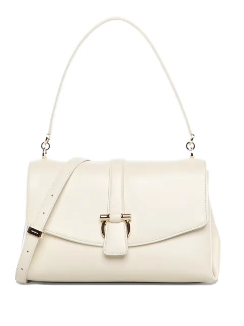 Ferragamo logo-buckle shoulder bag White 791195