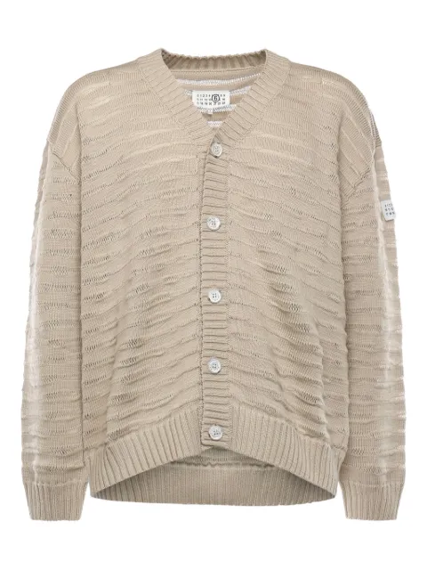 MM6 Maison Margiela button knitted sweater Neutrals SH0HP0011M13208